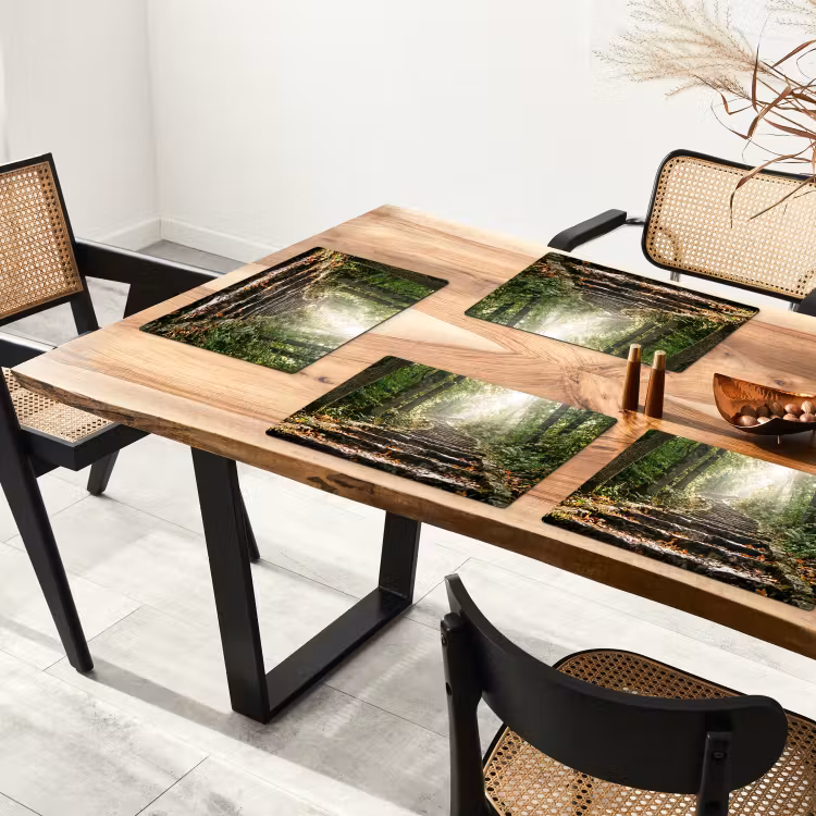 Tovaglietta – 6 pezzi - Pietre - Scale - Foresta - Natura — 4