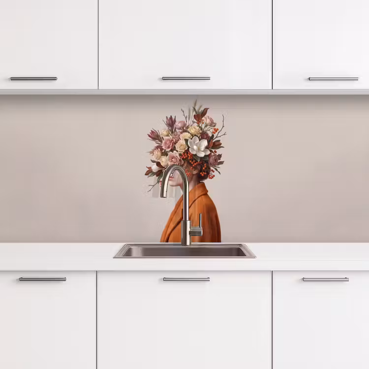 Schienale cucina - Viso - Bouquet - Colorato — 4