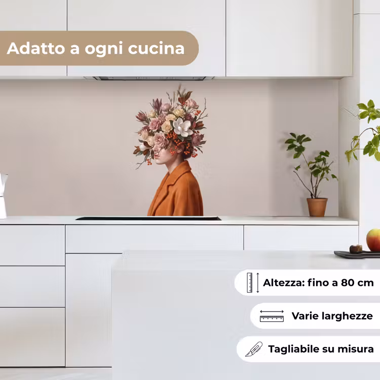 Schienale cucina - Viso - Bouquet - Colorato — 7