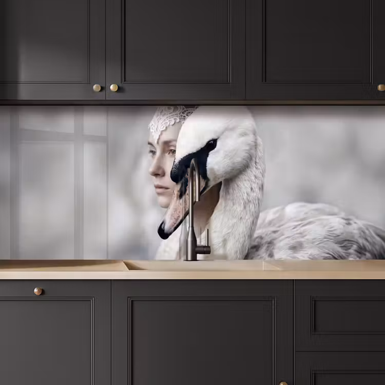 Schienale cucina - Donna - Cigno - Bianco — 6