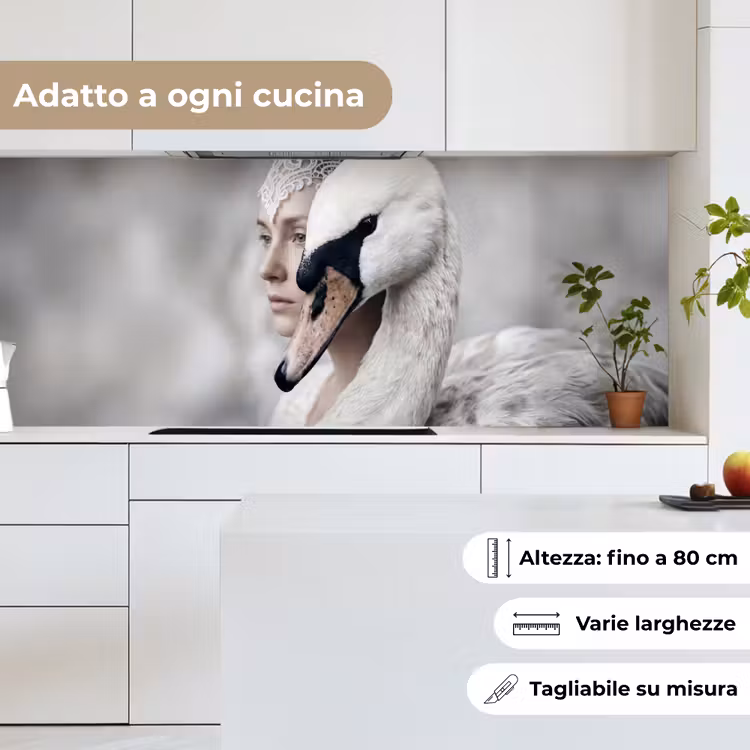 Schienale cucina - Donna - Cigno - Bianco — 7