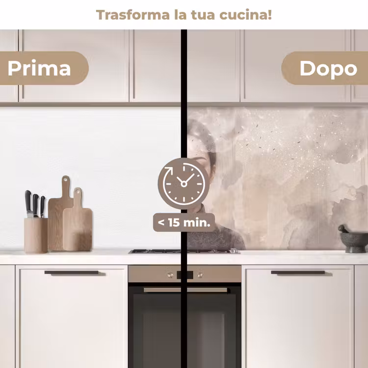 Schienale cucina - Donna - Sereno - Grigio — 3