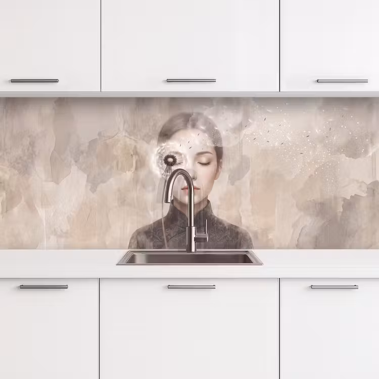 Schienale cucina - Donna - Sereno - Grigio — 4