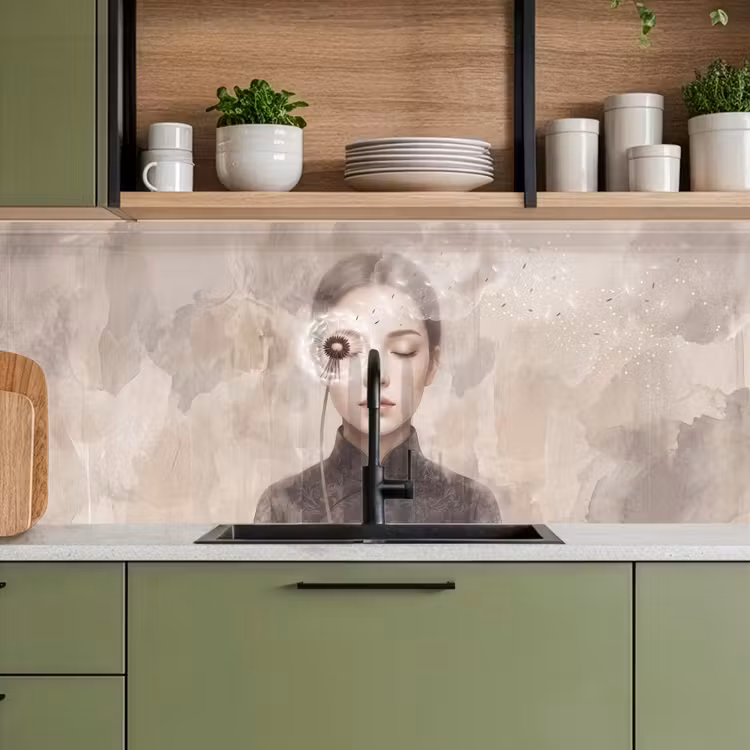 Schienale cucina - Donna - Sereno - Grigio — 8