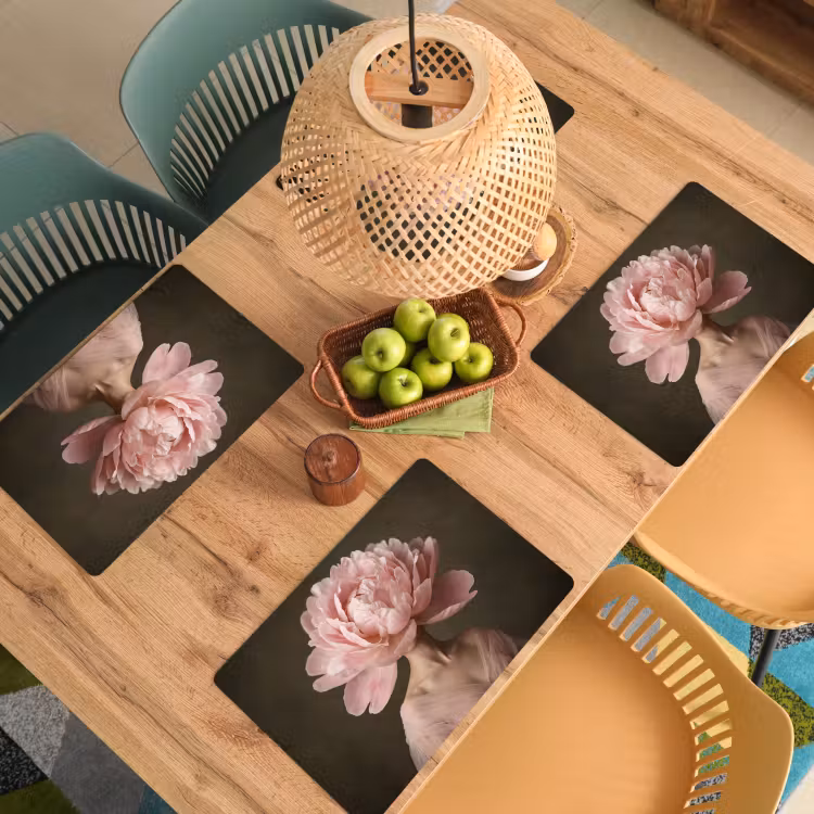 Tovaglietta – 6 pezzi - Viso - Rosa - Rosa — 3