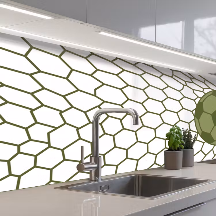 Schienale cucina - Calcio - Gol - Sport - Verde — 2
