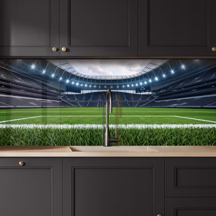 Schienale cucina - Calcio - Stadio - Sport - Verde — 6