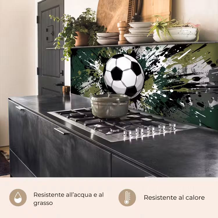 Schienale cucina - Calcio - Vernice - Spruzzi - Verde — 5