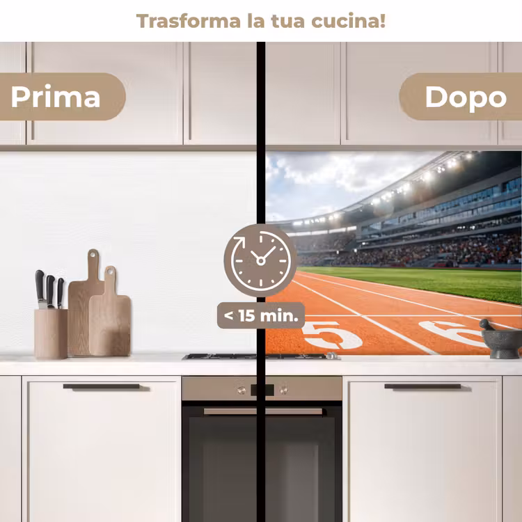 Schienale cucina - Sintelbaan - Stadio - Sport - Arancione — 3