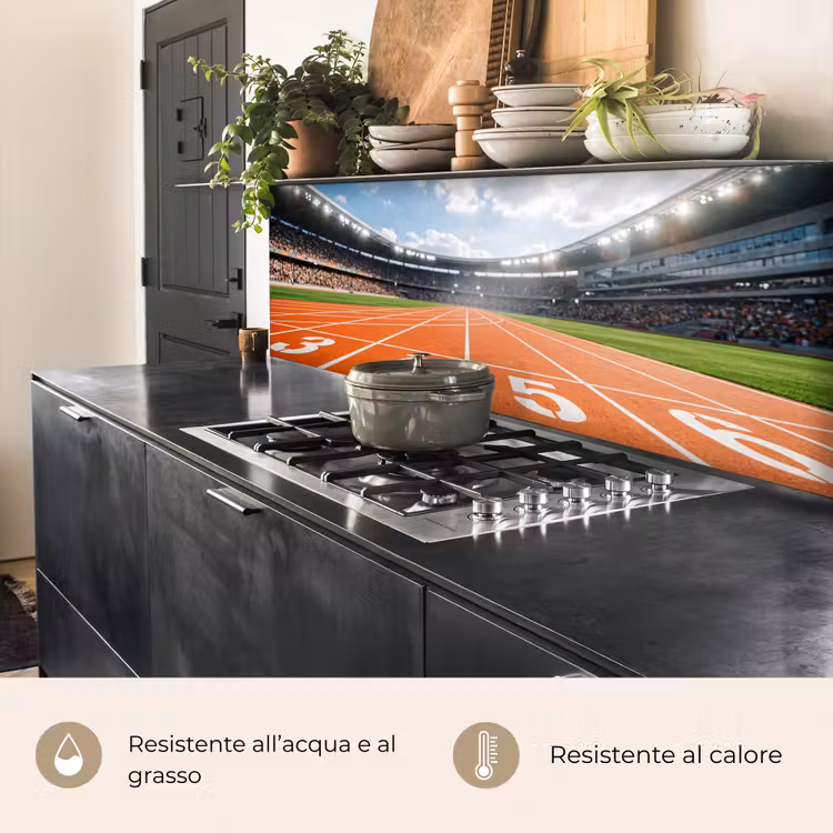 Schienale cucina - Sintelbaan - Stadio - Sport - Arancione — 5
