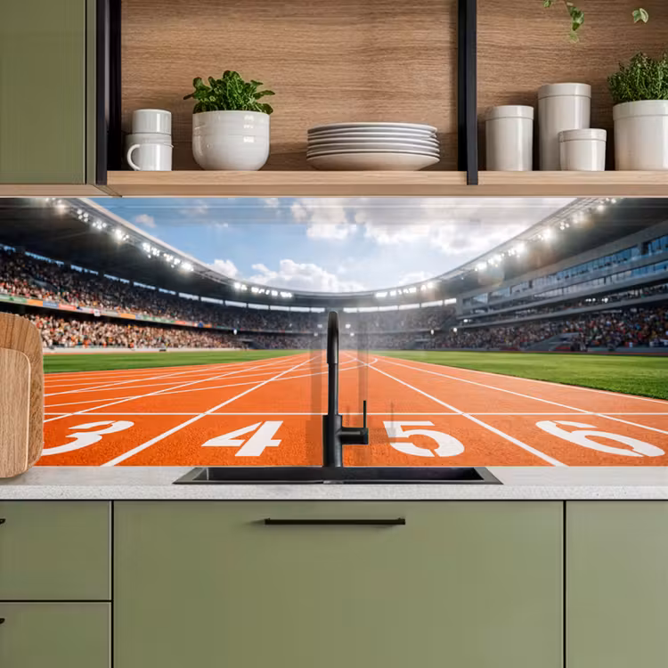Schienale cucina - Sintelbaan - Stadio - Sport - Arancione — 8