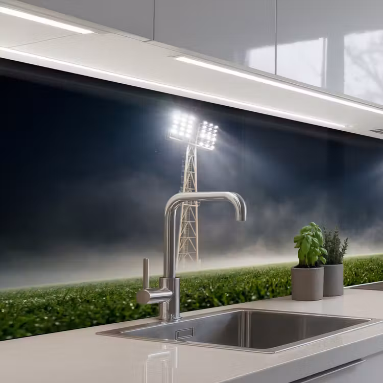 Schienale cucina - Stadio - Albero di illuminazione - Sport - Notte — 2