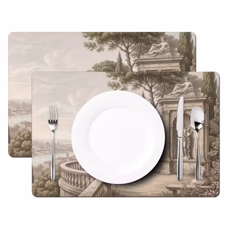 Tovaglietta – 6 pezzi - Terrazza - Città - Vista - Fiume — 2