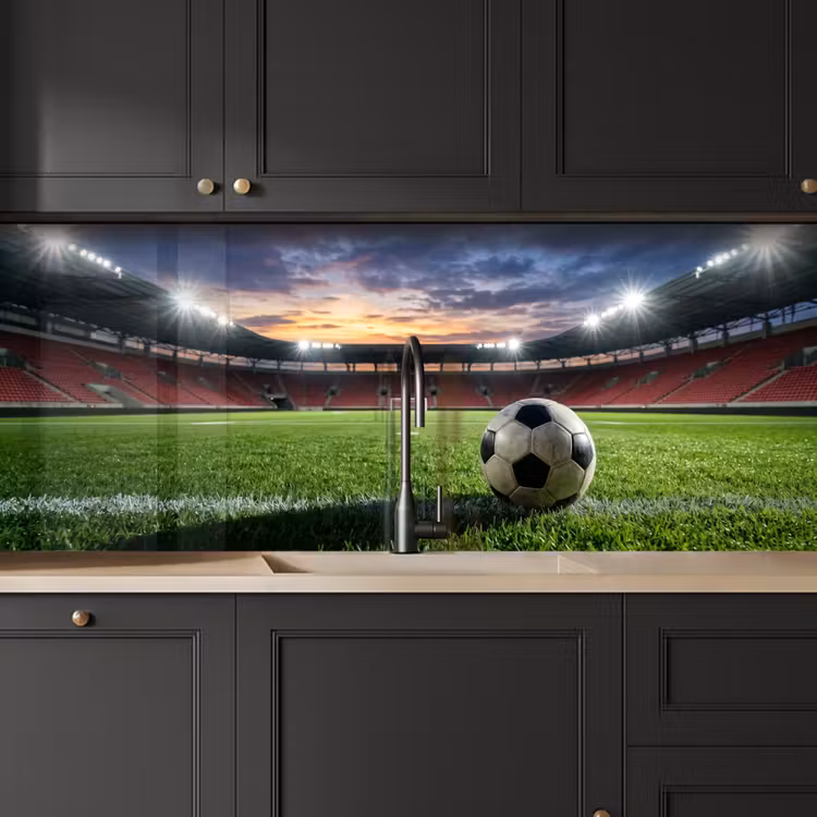 Schienale cucina - Calcio - Stadio - Sport - Verde — 6