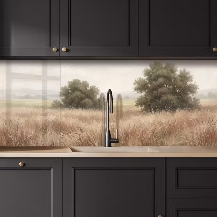 Schienale cucina - Paesaggio - Minimalista - Beige — 6
