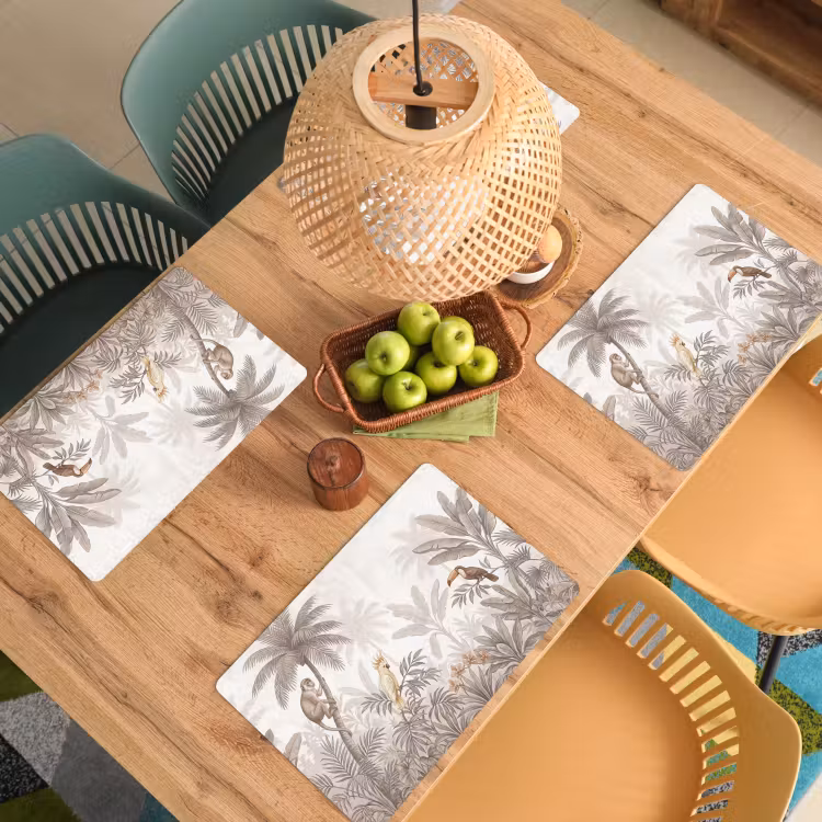 Tovaglietta – 6 pezzi - Giungla - Animali - Palme — 3