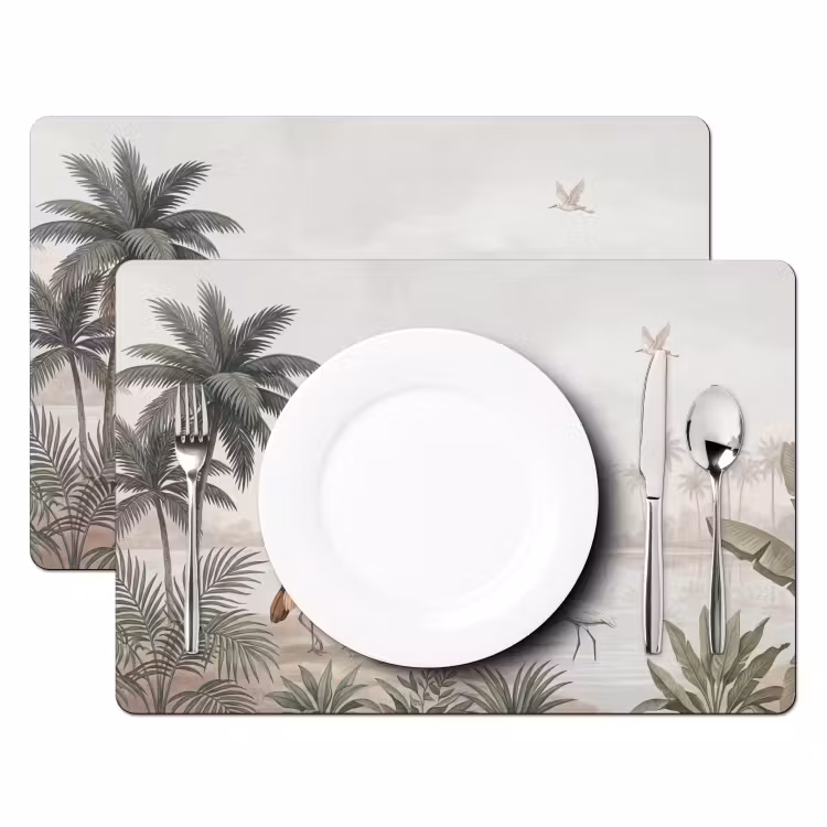 Tovaglietta – 6 pezzi - Gru - Palme - Tropicale — 2