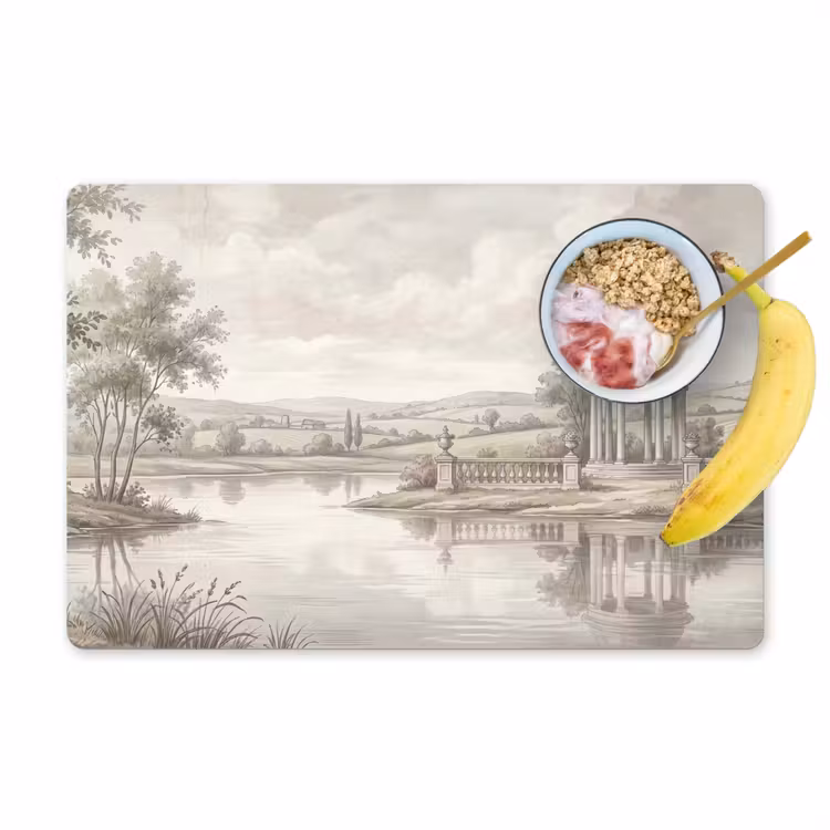 Tovaglietta – 6 pezzi - Paesaggio - Acqua - Natura - Seppia — 1