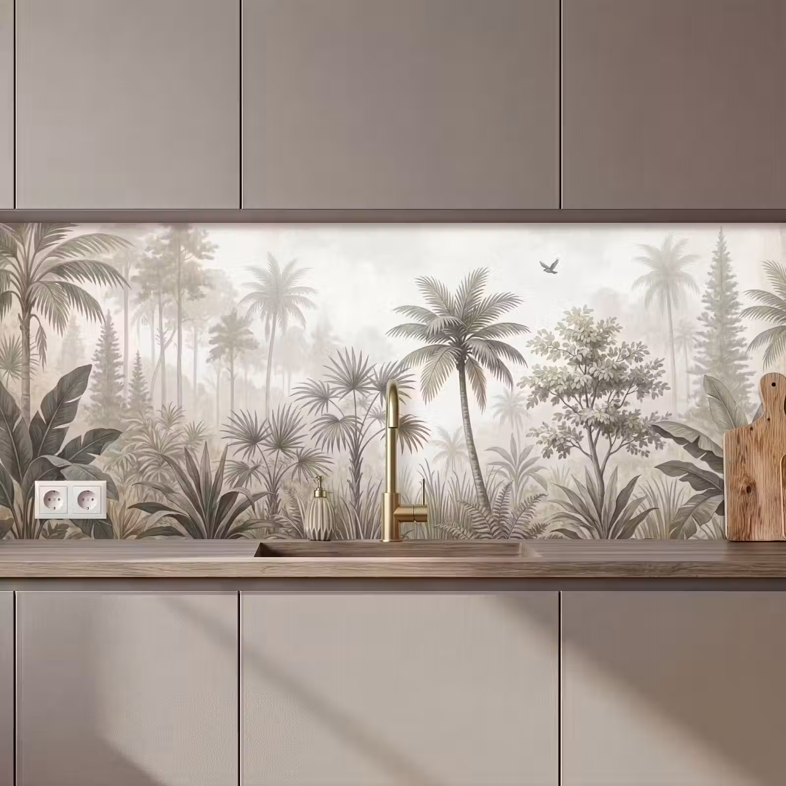 Schienale cucina - Giungla - Palme - Natura — 1