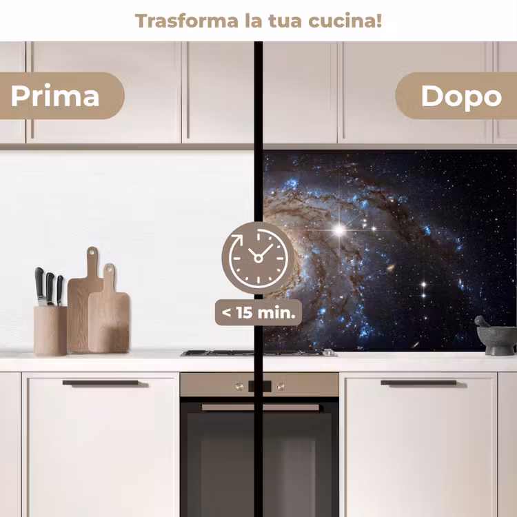 Schienale cucina - Cosmo - Galassia - Buio — 3