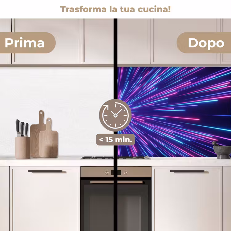 Schienale cucina - Dinamico - Spaziale - Colorato — 3