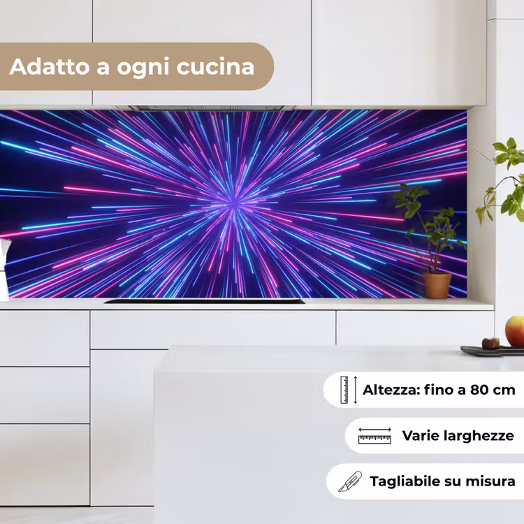 Schienale cucina - Dinamico - Spaziale - Colorato — 7