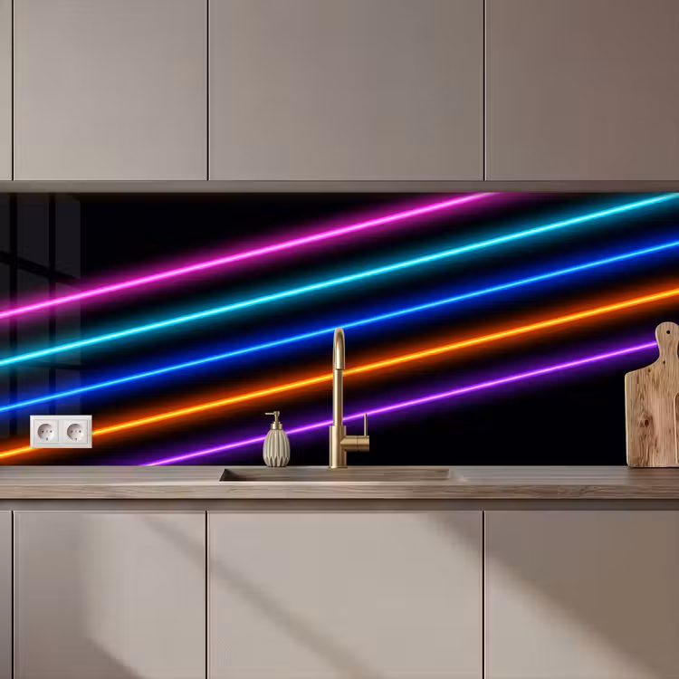 Schienale cucina - Estetica - Retro - Neon — 1