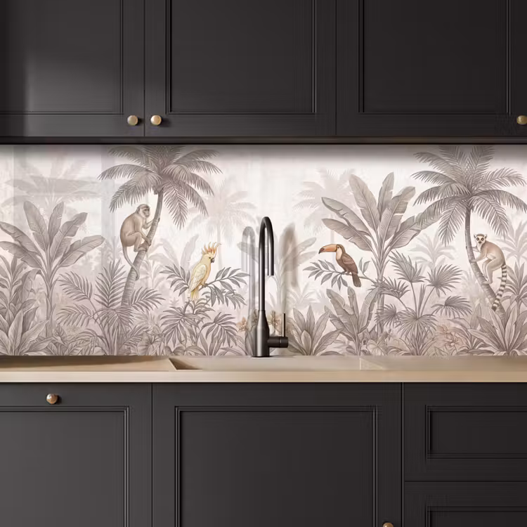 Schienale cucina - Giungla - Animali - Palme — 6