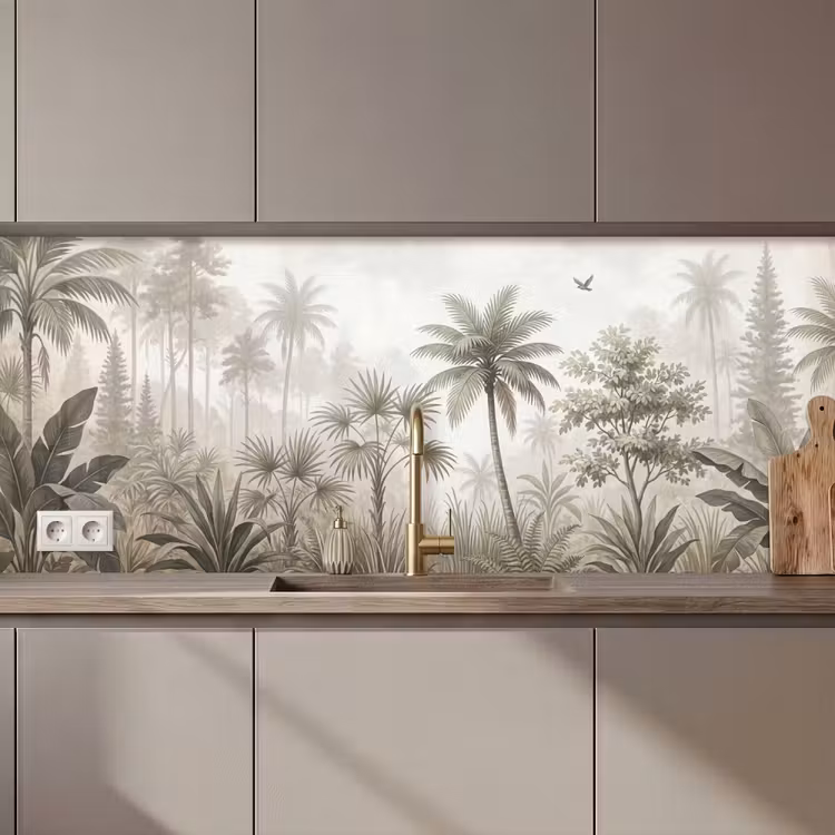 Schienale cucina - Giungla - Palme - Natura — 1