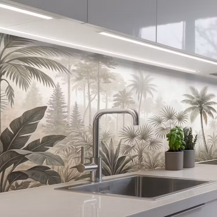 Schienale cucina - Giungla - Palme - Natura — 2