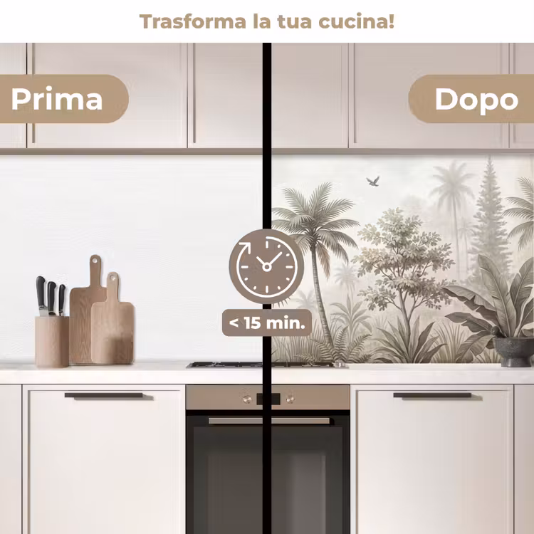 Schienale cucina - Giungla - Palme - Natura — 3