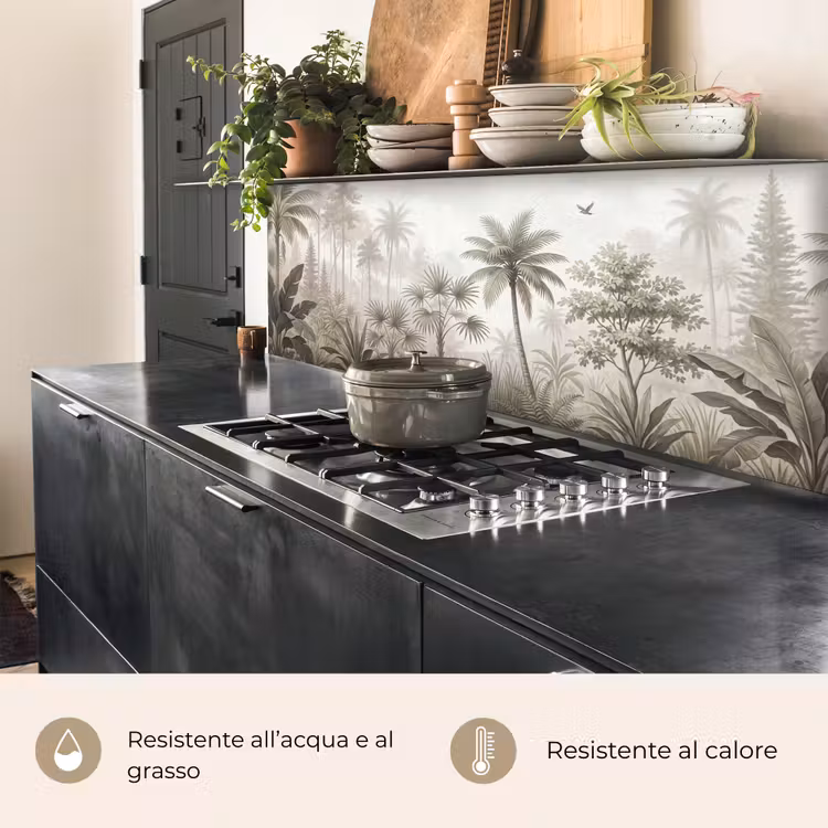 Schienale cucina - Giungla - Palme - Natura — 5