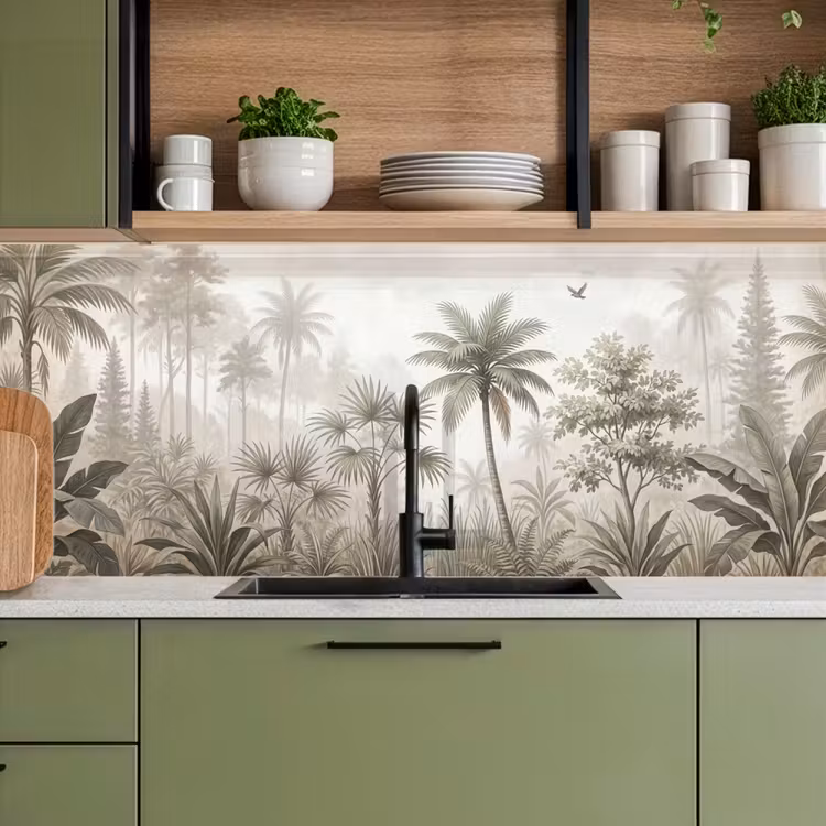 Schienale cucina - Giungla - Palme - Natura — 8