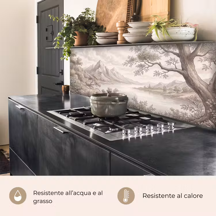 Schienale cucina - Paesaggio - Montagne - Lago - Natura — 5