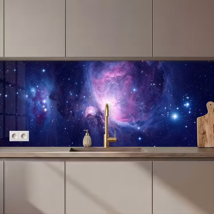 Schienale cucina - Spazio - Stelle - Colorato — 1