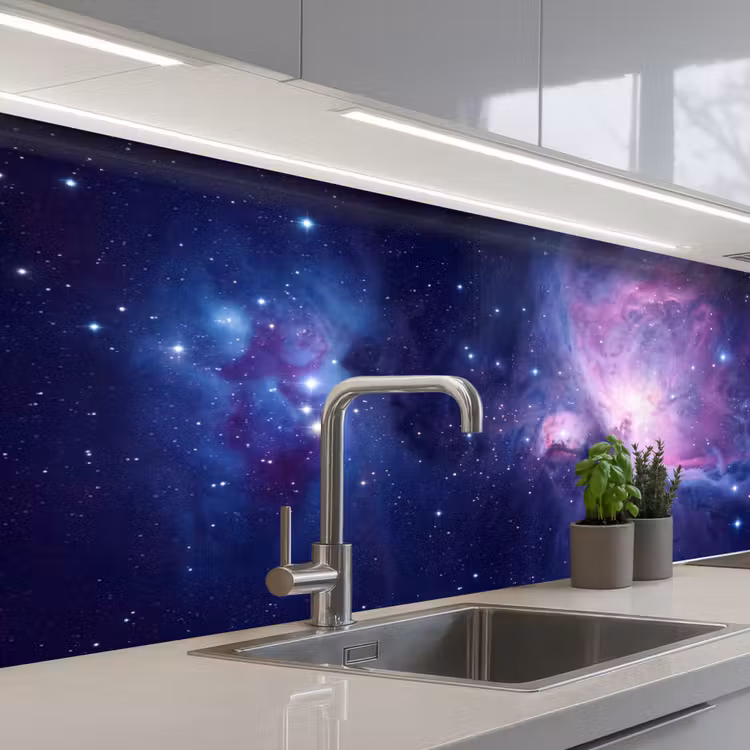 Schienale cucina - Spazio - Stelle - Colorato — 2