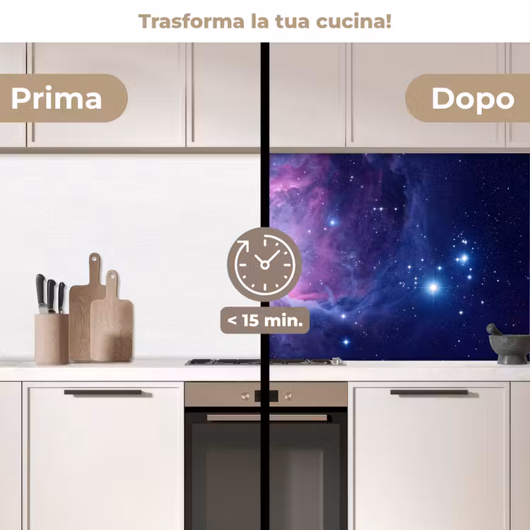 Schienale cucina - Spazio - Stelle - Colorato — 3