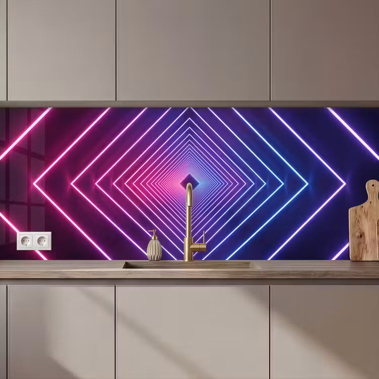Schienale cucina - Tridimensionale - Tunnel - Spazio — 1