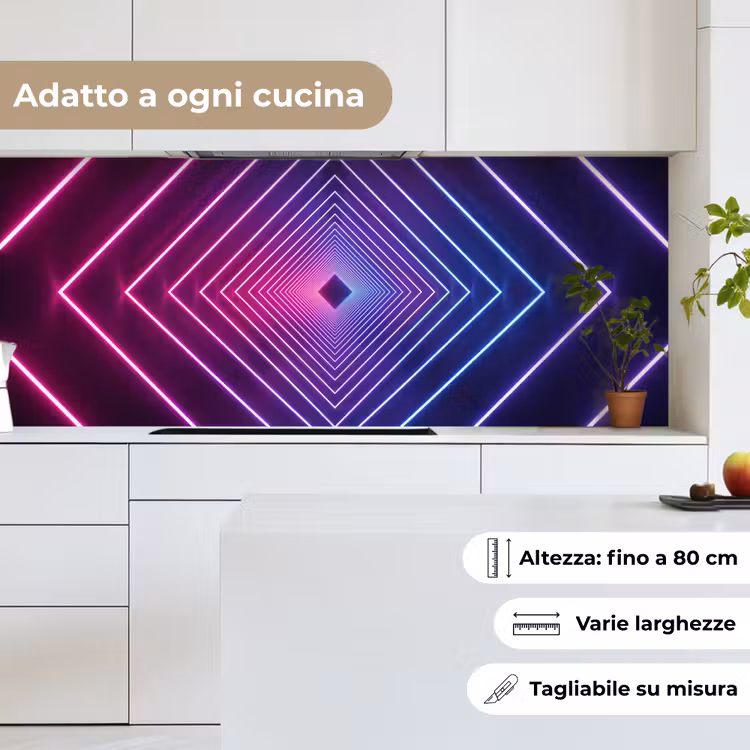 Schienale cucina - Tridimensionale - Tunnel - Spazio — 7