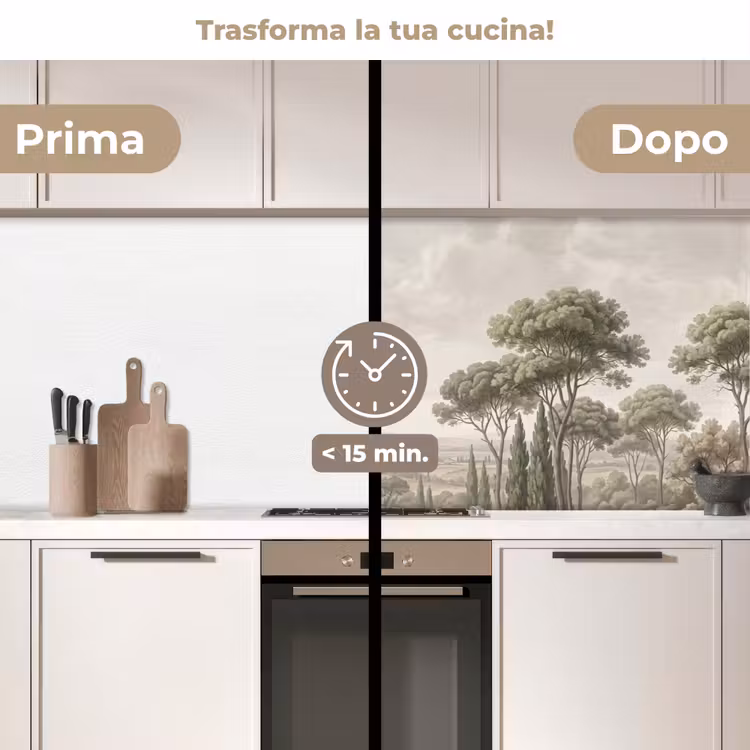Schienale cucina - Valle - Foresta - Natura - Verde — 3
