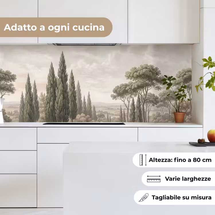 Schienale cucina - Valle - Foresta - Natura - Verde — 7