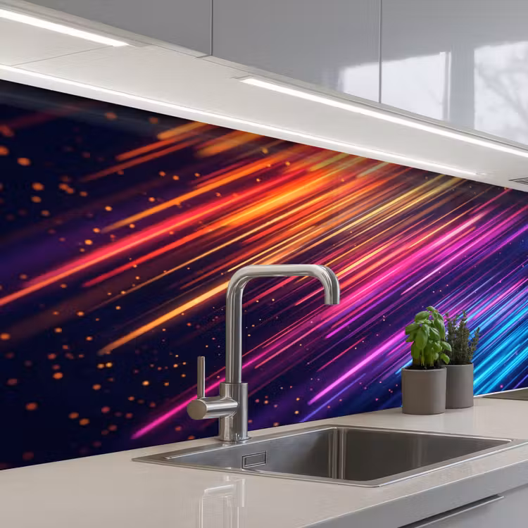 Schienale cucina - Velocità - Cosmo - Colorato — 2