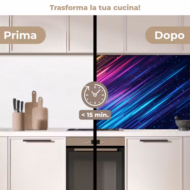 Schienale cucina - Velocità - Cosmo - Colorato — 3