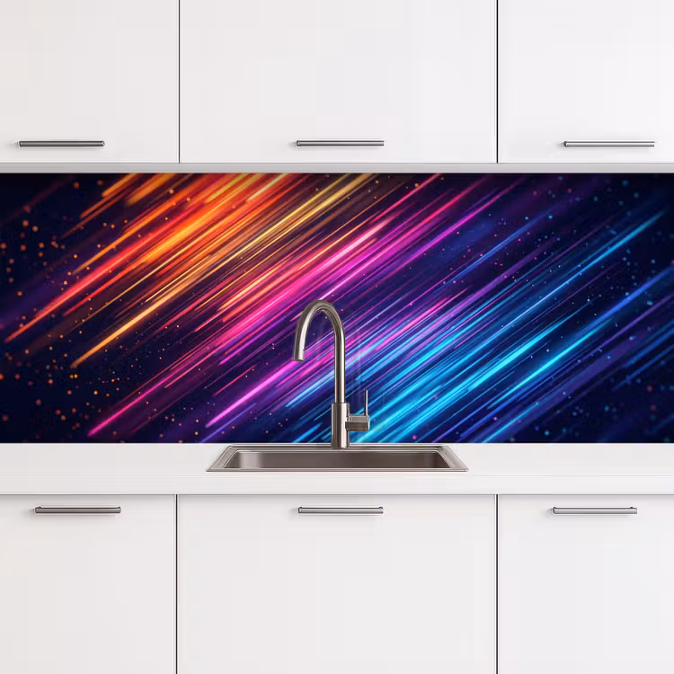Schienale cucina - Velocità - Cosmo - Colorato — 4
