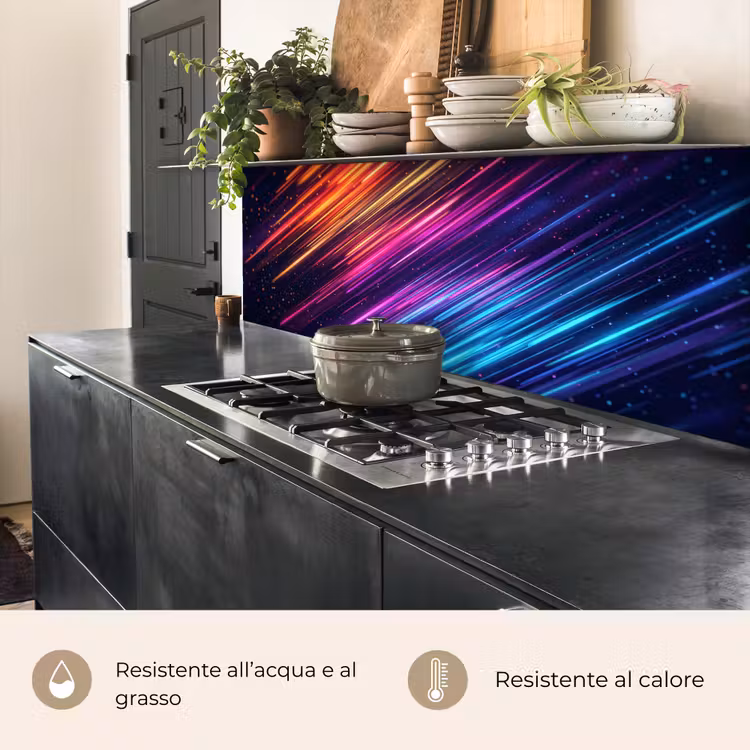 Schienale cucina - Velocità - Cosmo - Colorato — 5