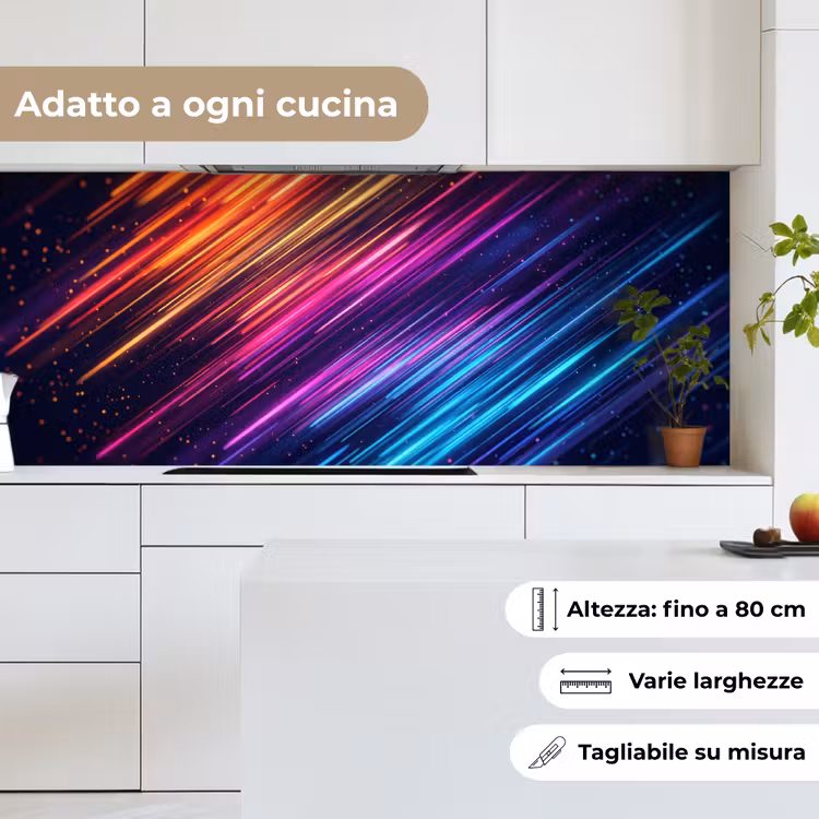 Schienale cucina - Velocità - Cosmo - Colorato — 7