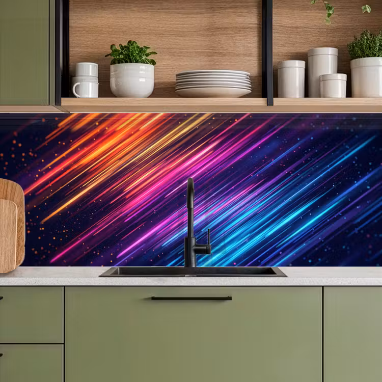 Schienale cucina - Velocità - Cosmo - Colorato — 8