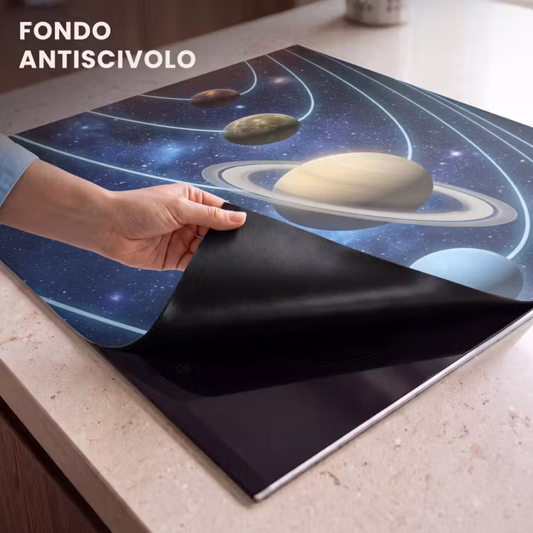 Protezione piano induzione - Spazio - Sistema solare - Blu — 6