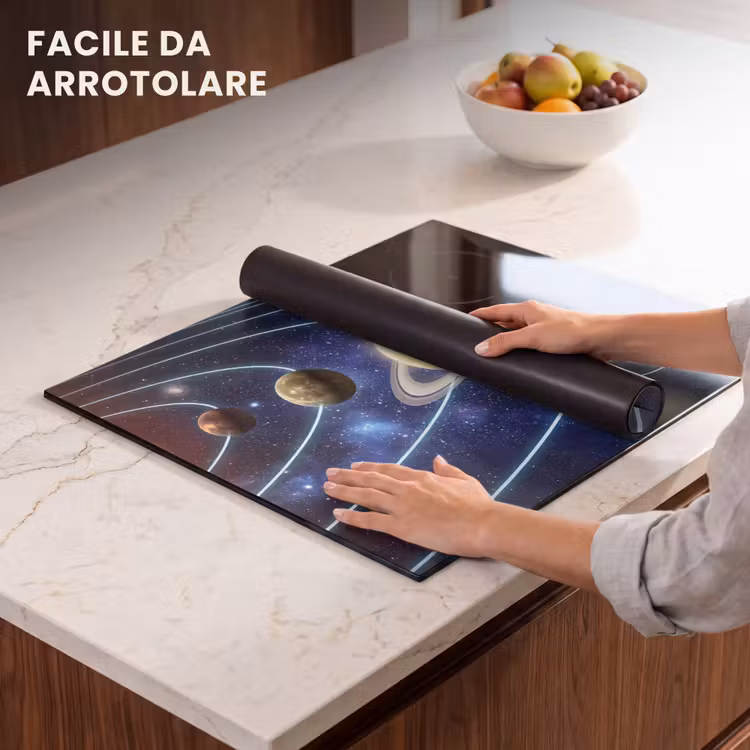 Protezione piano induzione - Spazio - Sistema solare - Blu — 7