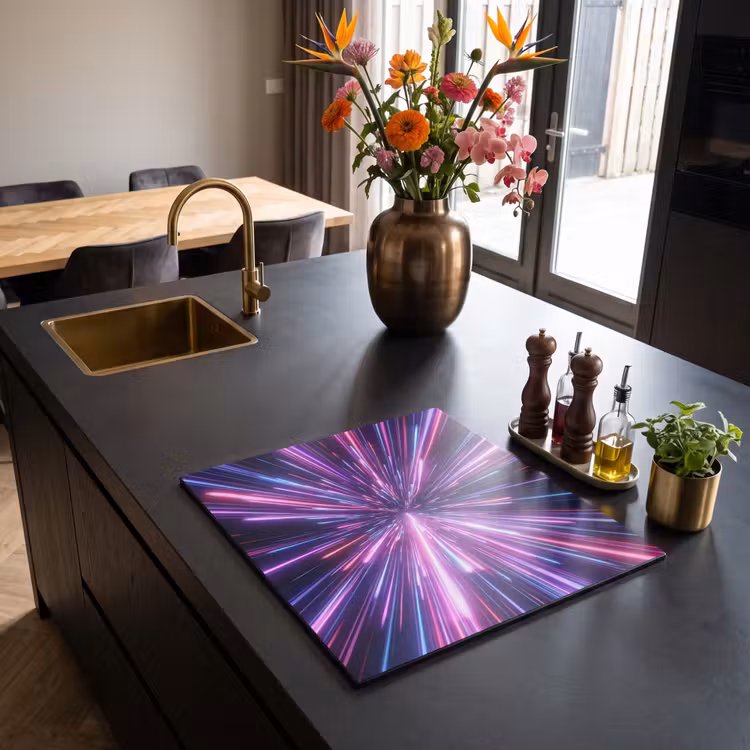 Protezione piano induzione - Velocità della luce - Spazio - Rosa - Viola — 2